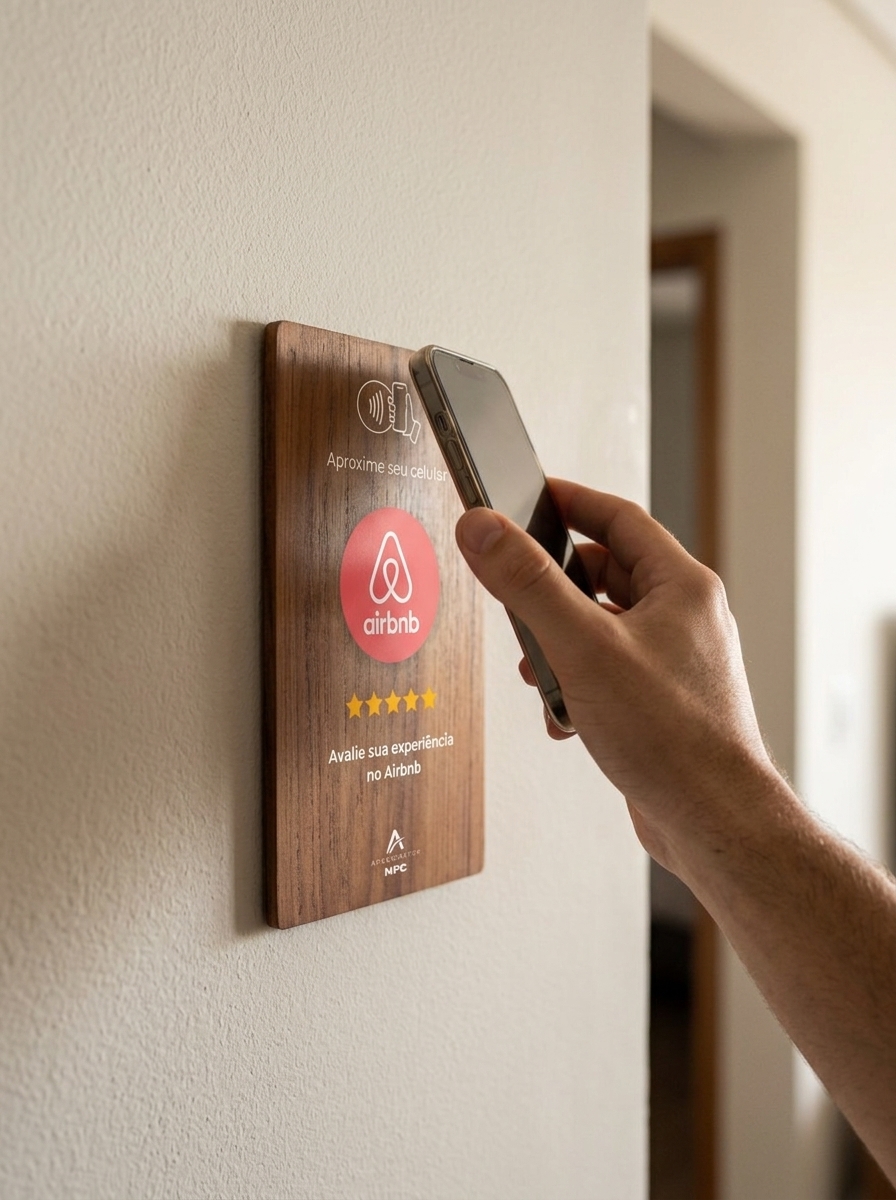 Placa NFC Aproximator em uso